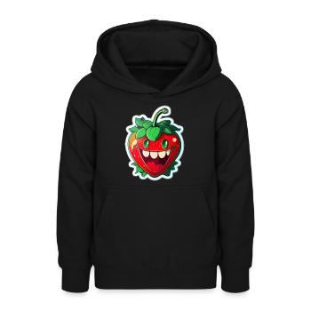 Strawberry - Teenager Hoodie - Schwarz - Vorne - AI Model Teenager Male light (155cm)