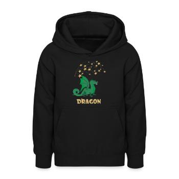 Dragon - Teenager Hoodie - Schwarz - Vorne - AI Model Teenager Male light (155cm)