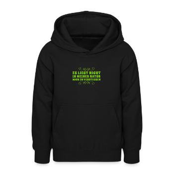 ich will mich nicht verstecken - Teenager Hoodie - Schwarz - Vorne - AI Model Teenager Male light (155cm)