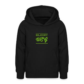 Abstand halten - Teenager Hoodie - Schwarz - Vorne - AI Model Teenager Male light (155cm)