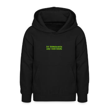 magere Erinnerungen - Teenager Hoodie - Schwarz - Vorne - AI Model Teenager Male light (155cm)