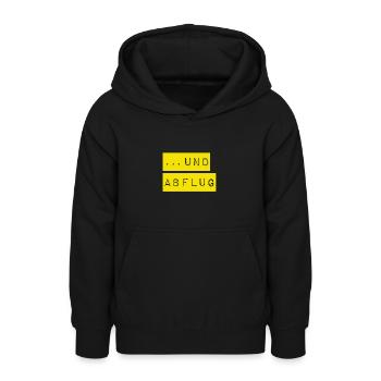 auf geht`s - Teenager Hoodie - Schwarz - Vorne - AI Model Teenager Male light (155cm)