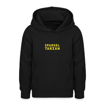 ich bin ein schlanker Mann - Teenager Hoodie - Schwarz - Vorne - AI Model Teenager Male light (155cm)
