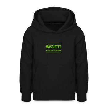 warum lachst du? - Teenager Hoodie - Schwarz - Vorne - AI Model Teenager Male light (155cm)