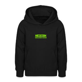 innen weich - Teenager Hoodie - Schwarz - Vorne - AI Model Teenager Male light (155cm)