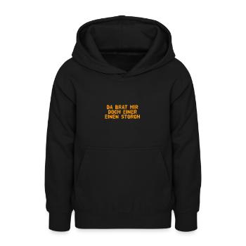 Je n’aurais pas pensé ça - Sweat à capuche Ado - noir - Devant - AI Model Teenager Male light (155cm)