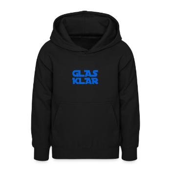 C’est juste - Sweat à capuche Ado - noir - Devant - AI Model Teenager Male light (155cm)