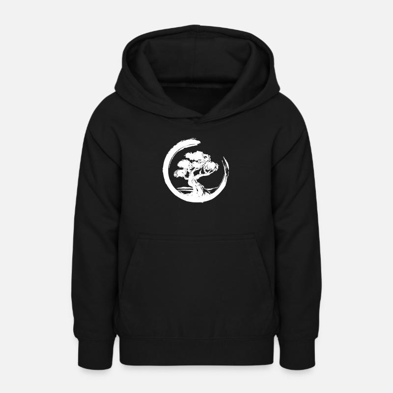 Bonsaï - Sweat à capuche Ado - noir