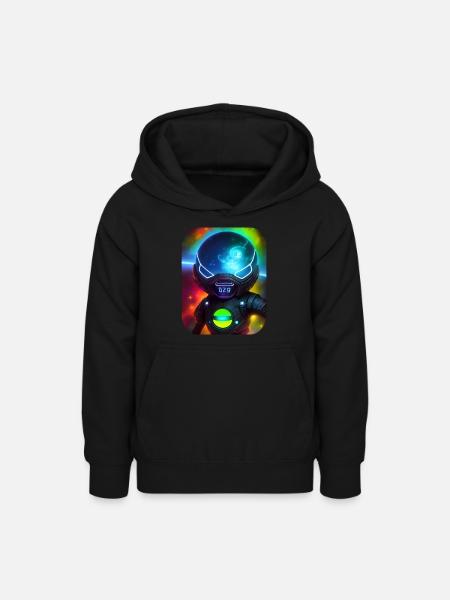 Weltraum Astronaut - Teenager Hoodie - Schwarz