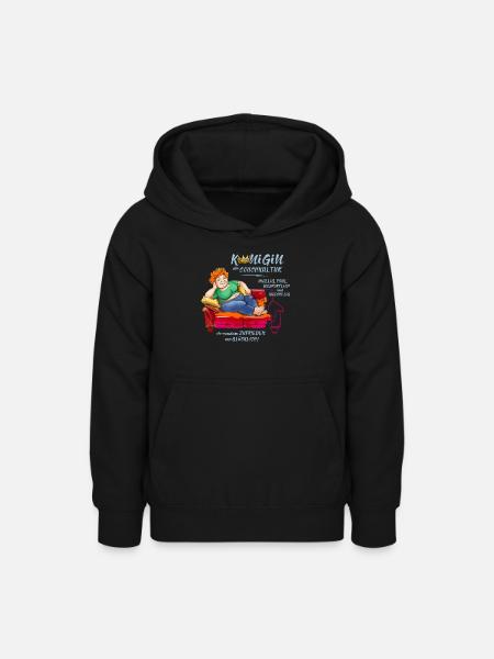 Königin der Couchkultur - Teenager Hoodie - Schwarz