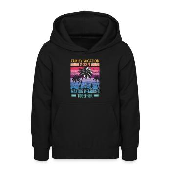 Familienurlaub Erinnerungen Schaffen - Teenager Hoodie - Schwarz - Vorne - AI Model Teenager Male light (155cm)
