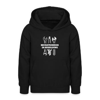 Mechatroniker in Ausbildung Studium Mechatronik - Teenager Hoodie - Schwarz - Vorne - AI Model Teenager Male light (155cm)