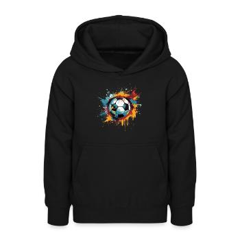Fußball - Teenager Hoodie - Schwarz - Vorne - AI Model Teenager Male light (155cm)