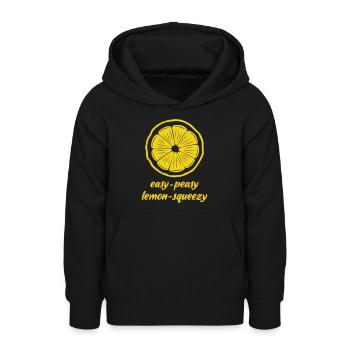 Tout est facile - Sweat à capuche Ado - noir - Devant - AI Model Teenager Male light (155cm)