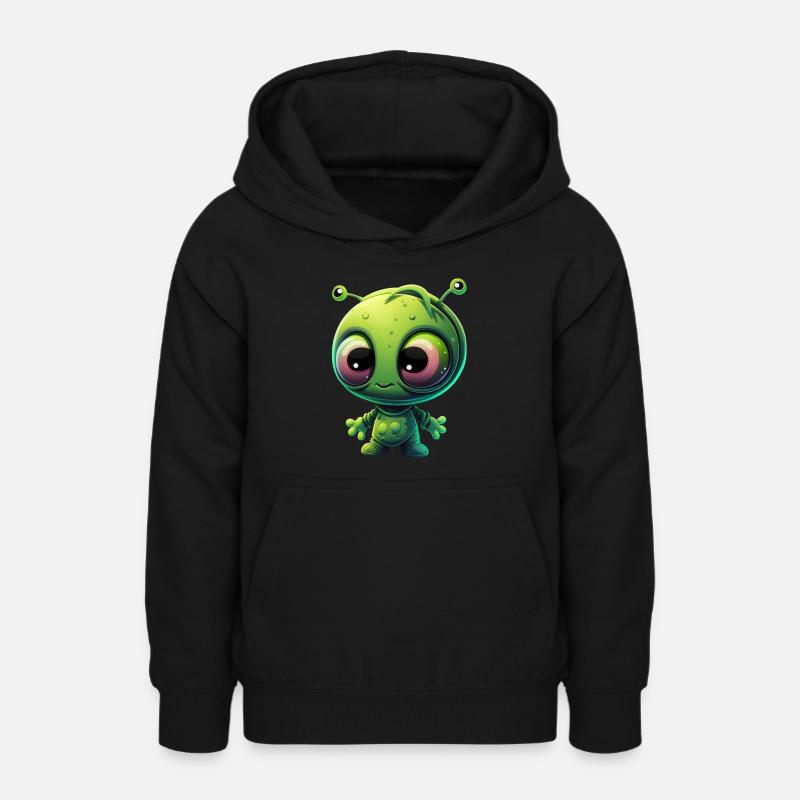 Le petit extraterrestre - Sweat à capuche Ado - noir