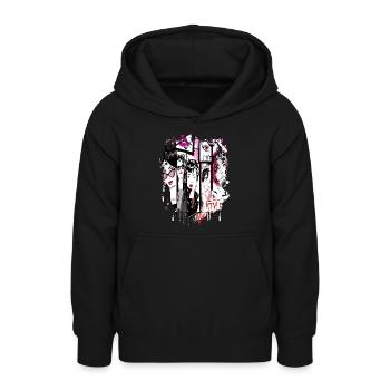 Mode Mignon Style Rétro Tendance des années 90 Drôle Vogue - Sweat à capuche Ado - noir - Devant - AI Model Teenager Male light (155cm)