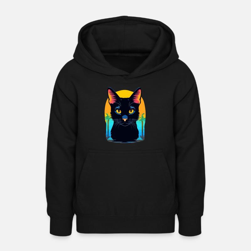 Chat de Bombay - Sweat à capuche Ado - noir