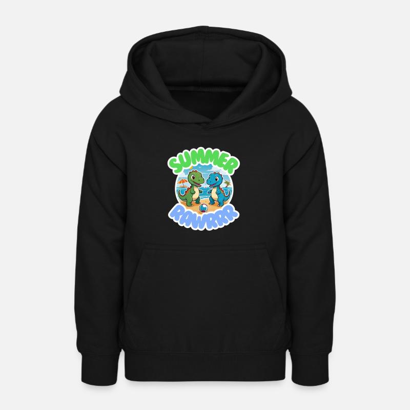 ÉTÉ RAWRRR - Sweat à capuche Ado - noir