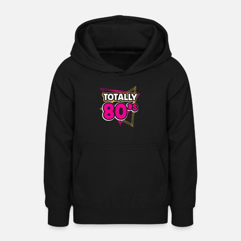 TOTALEMENT 80'S - Sweat à capuche Ado - noir