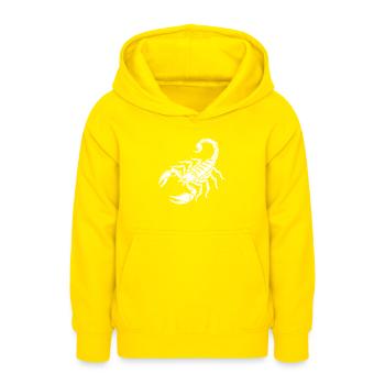 Scorpion - Poisonous Stinger - Species Conservation - Habitat - Teen Hoodie - yellow - Front - AI Model Teenager Male dark (155cm)