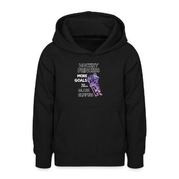 Ice Hockey Princess Eishockey Frauen Mädchen - Teenager Hoodie - Schwarz - Vorne - AI Model Teenager Male light (155cm)