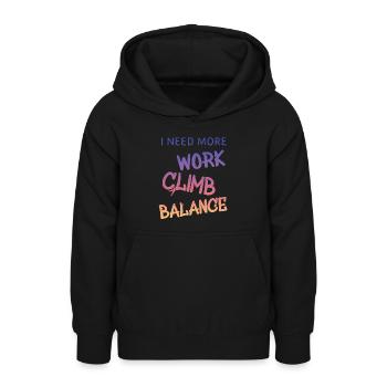 Klettern - Teenager Hoodie - Schwarz - Vorne - AI Model Teenager Male light (155cm)