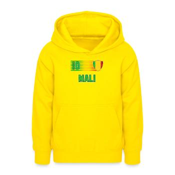 Mali - Teen Hoodie - yellow - Front - AI Model Teenager Male dark (155cm)