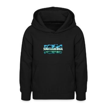 Afrique du Sud - Sweat à capuche Ado - noir - Devant - AI Model Teenager Male light (155cm)