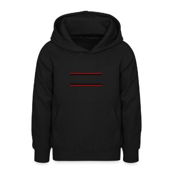 Line Symbol Stroke - Teen Hoodie - black - Front - AI Model Teenager Male light (155cm)