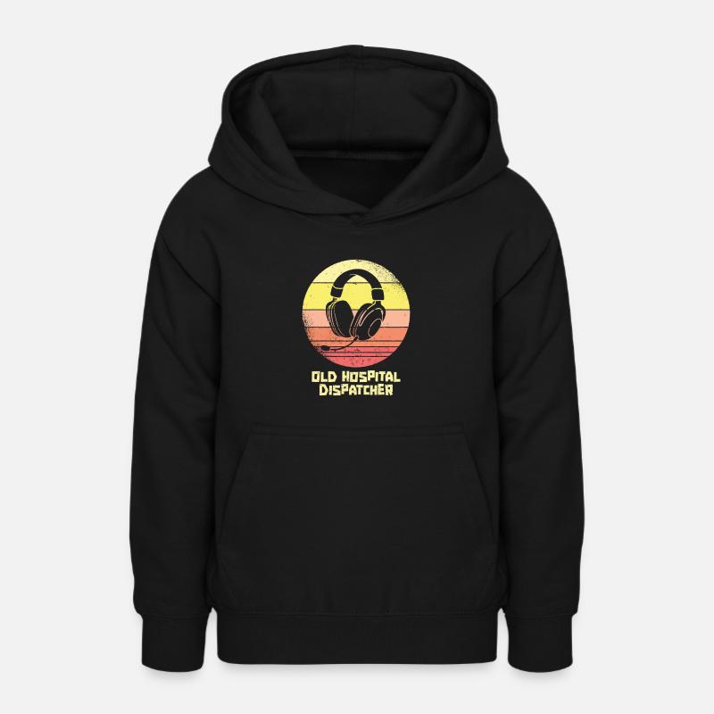 Centre d’opérations du centre de contrôle des appels d’urgence - Sweat à capuche Ado - noir