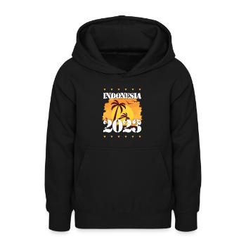 Indonesia 2023 - Teenager Hoodie - Schwarz - Vorne - AI Model Teenager Male light (155cm)
