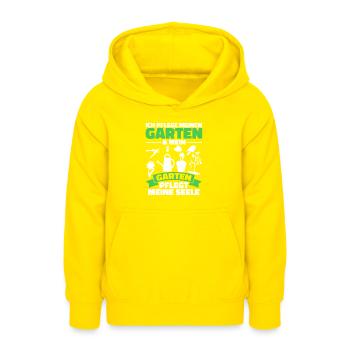 Hobbygärtner Garten Seele - Teenager Hoodie - Gelb - Vorne - AI Model Teenager Male dark (155cm)