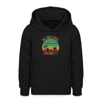 Ölfeld Bohrinsel Fracking - Teenager Hoodie - Schwarz - Vorne - AI Model Teenager Male light (155cm)