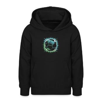 Fußball Fußballer - Teenager Hoodie - Schwarz - Vorne - AI Model Teenager Male light (155cm)