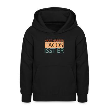 Tacos - Teenager Hoodie - Schwarz - Vorne - AI Model Teenager Male light (155cm)