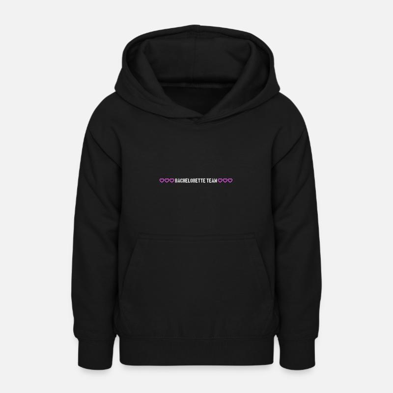 Coeurs de l’équipe Bachelorette - Sweat à capuche Ado - noir