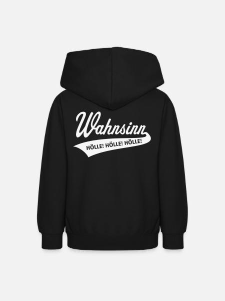 Wahnsinn – Hölle! Hölle! Hölle! (White) - Teenager Hoodie - Schwarz