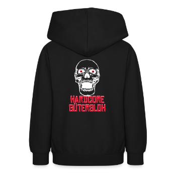 Gütersloh Hardcore - Teenager Hoodie - Schwarz - Hinten - AI Model Teenager Male light (155cm)