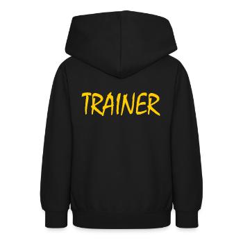 TRAINER - Teenager Hoodie - Schwarz - Hinten - AI Model Teenager Male light (155cm)