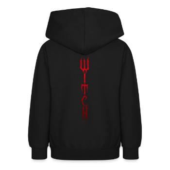 Hexe Zauberin - Teenager Hoodie - Schwarz - Hinten - AI Model Teenager Male light (155cm)