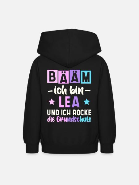 Name Lea Geschenk Grundschule - Teenager Hoodie - Schwarz