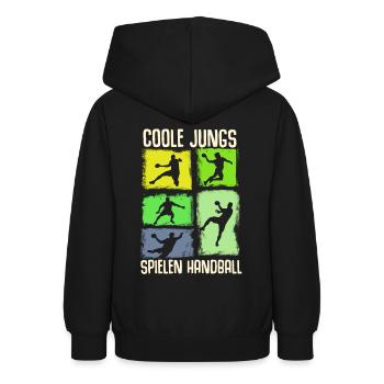 Handball Geschenk Handballer Junge Handballspieler - Teenager Hoodie - Schwarz - Hinten - AI Model Teenager Male light (155cm)
