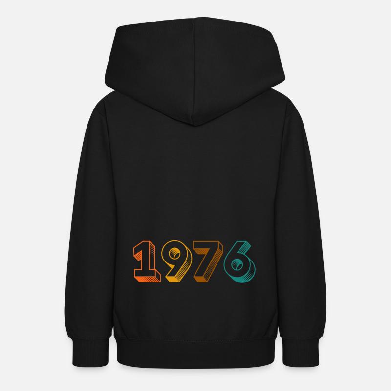 millésime 1976 - Sweat à capuche Ado - noir