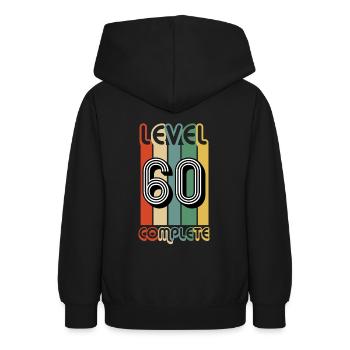 Cadeau anniversaire papy 60 ans - Sweat à capuche Ado - noir - Dos - AI Model Teenager Male light (155cm)