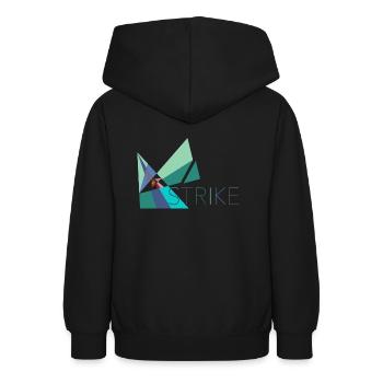 Strike - Streik, Arbeitsverweigerung - Teenager Hoodie - Schwarz - Hinten - AI Model Teenager Male light (155cm)