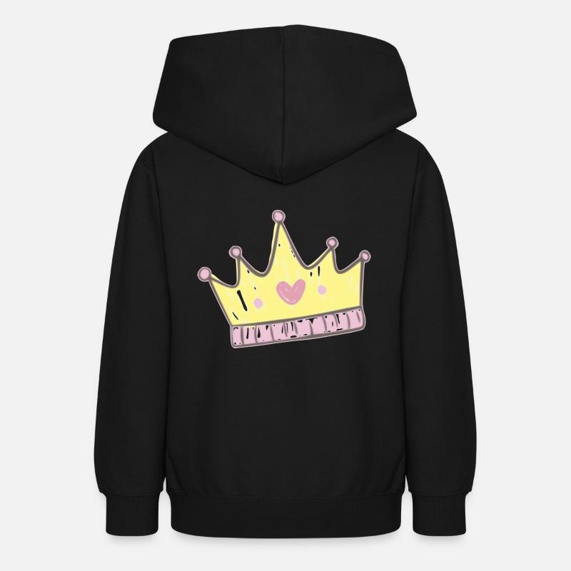 Princesse - Sweat à capuche Ado - noir