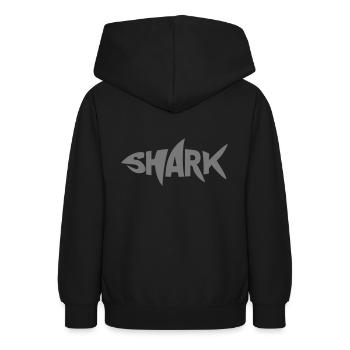 shark - Teen Hoodie - black - Back - AI Model Teenager Male light (155cm)
