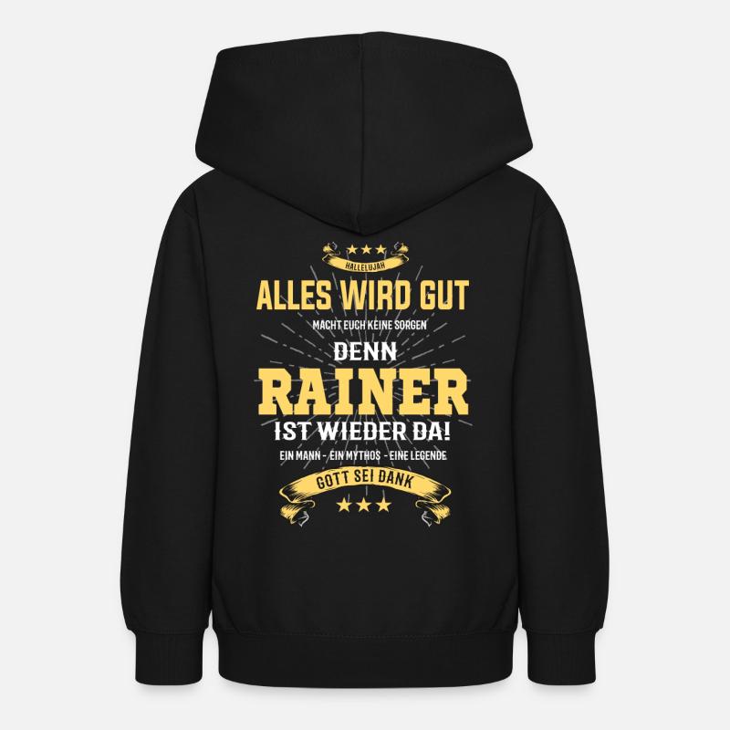 Rainer, tout ira bien T-Shirt - Sweat à capuche Ado - noir