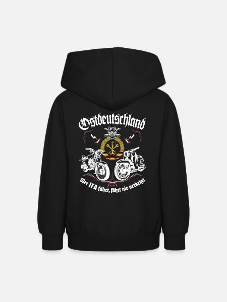 Simson Mopedkult Ostdeutschland - Teenager Hoodie - Schwarz