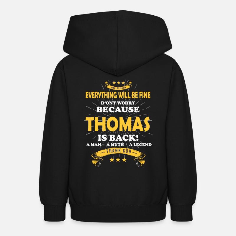Everything will be fine Thomas Is back - Teenager Hoodie - Schwarz